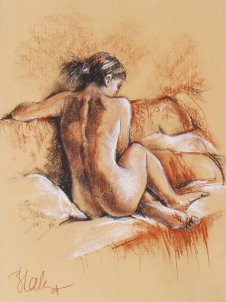 sitzender Akt am Sofa (2004)