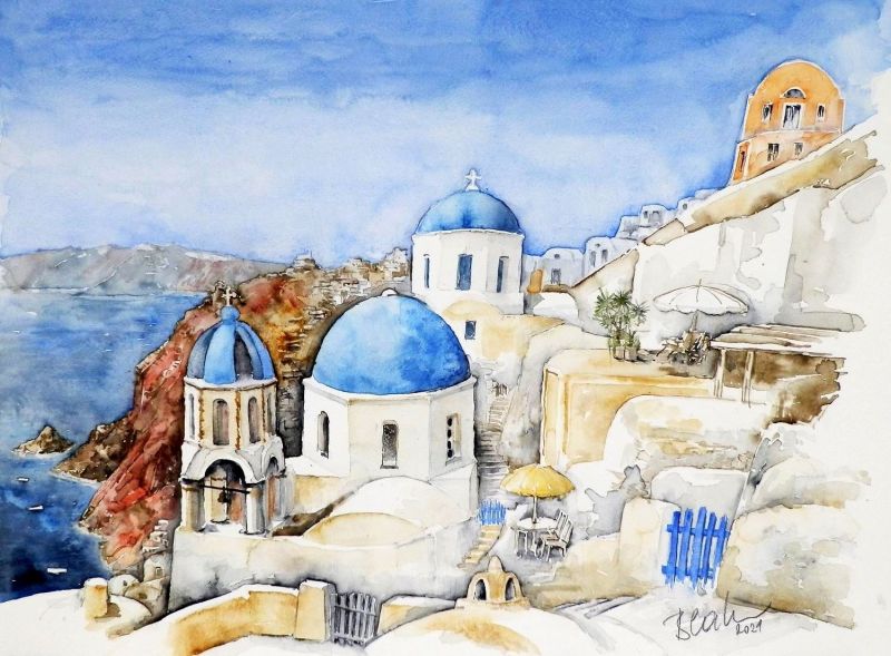 Kirche in Oia auf Santorin (2021)