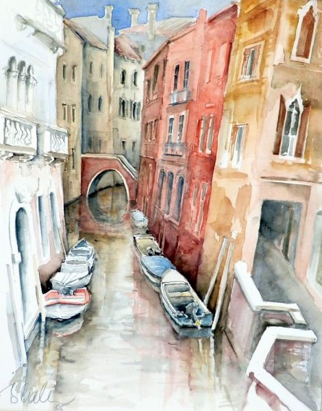 Schmaler Kanal in Venedig (2005)