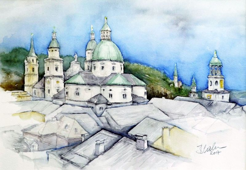 Dom zu Salzburg vom Stiegl-Keller (2017)