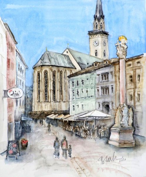 Hauptplatz in Villach (2020)